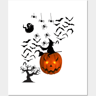 halloween bat Posters and Art